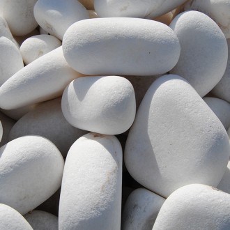 Large White Pebbles